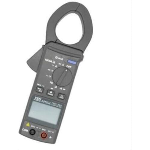 TES TES-3050H Digital DC / AC Clamp Meter 3-3/4 LCD with bar-graph 1000A TES3050H