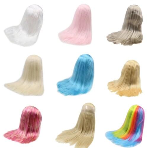 DBS blyth doll icy wig only rbl scalp and dome straight hair for DIY custom doll anime hair