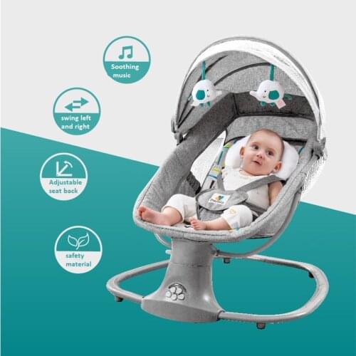 Baby Electric Rocking Chair Newborns Baby Rocking Chair Sleeping Cradle Bed Child Comfort Chair USB MP3 Bluetooth Player