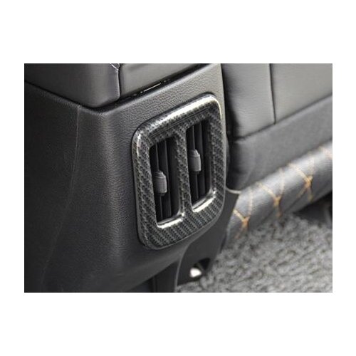 For Jeep Compass 2017 2018 ABS Matte and Carbon fibre Car Back Rear Air Condition outlet Vent frame cover trim Car Accessories