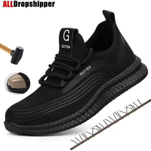 Breathable Casual Shoe Men Winter Steel Toe Cap Protective Work Shoes Short Boots Man Steel Mid Sole Safety Indestructible Shoes