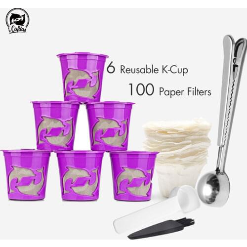 Keurig Refillable coffee Capsule Reusable K-cup Filter for 2.0 & 1.0 Brewers k cup for Keurig Machine K-Carafe