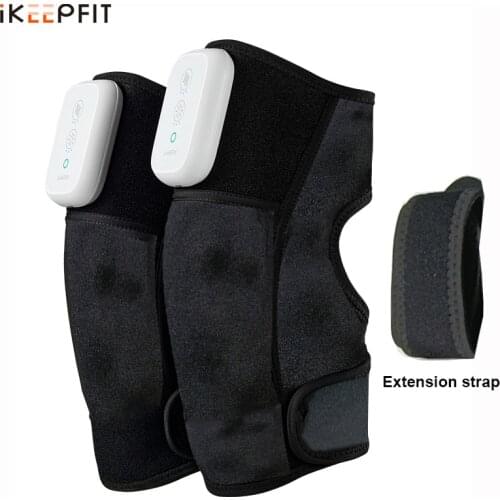 IKEEPFIT Pair Knee Massager Vibration Heating Wireless Electric Shoulder Massage Portable Relieve Relax Massageador