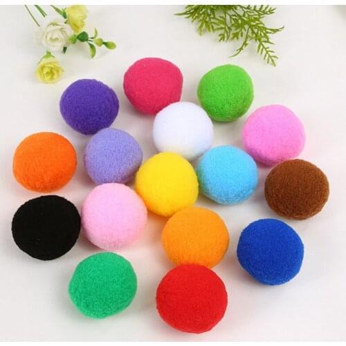 50g Colorful Pompom Polypropylene Clothing Shoes and Hats DIY Mobile Phone Case Childrens Handmade Material Package 8-30mm