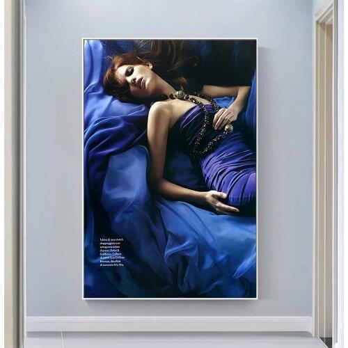 Silk Cloth Wall Poster ELLE Italy Art Home Decoration Gift