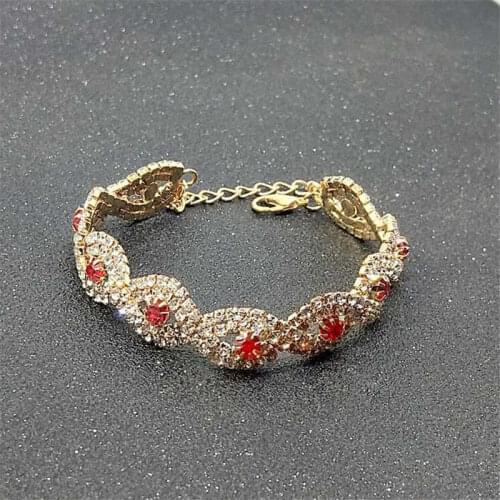 Rhinestone Infinity Crystal Bangle Elegant Jewelry Deluxe Fashion Bracelet