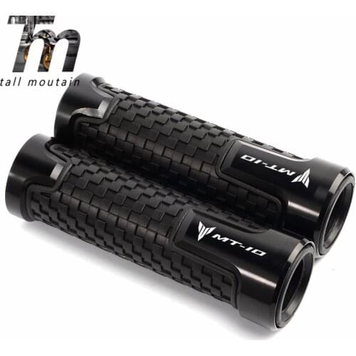 Hot sale Universal Motorcycle Accessories Motorcycle Blue/Red HandleBar Grips CNC PVC 22CM Grips For YAMAHA MT-10 MT10 MT 10 Ho