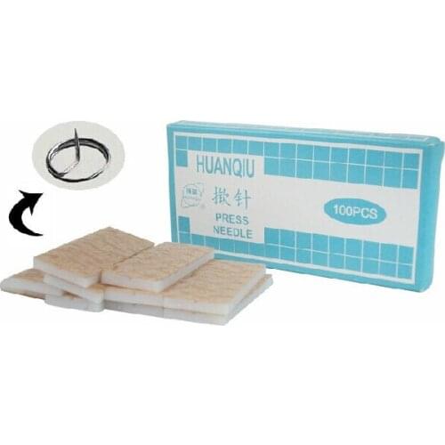 Ear acupuncture needle sterile disposable needles embedded ear needle ear press seed 100pcs/box free shipping