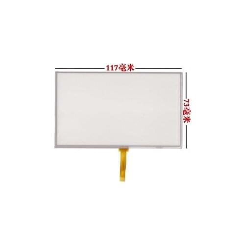 10pcs/lot 117*73 mm New 5 inch touch screen hand written screen MP4 GPS external screen for hsd050idw1 at050tn33 at050tn43
