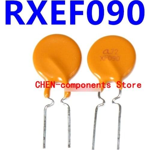 10PCS RXEF090 PPTC Self-recovery fuse 0.9A 72V straight Insert