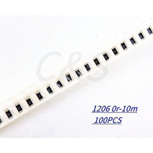 100Pcs 1206 SMD resistor 0R ~ 10M 1/2W 0 1 10 100 150 220 330 ohm 1K 2.2K 10K 100K 0R 1R 10R 100R 150R 220R 330R