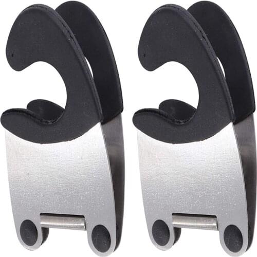 2pcs Pot Clip Holder Utensil Pot Clip Spoon Rest Stainless Steel Kitchen Gadget for Restaurant Home Utensil Rest