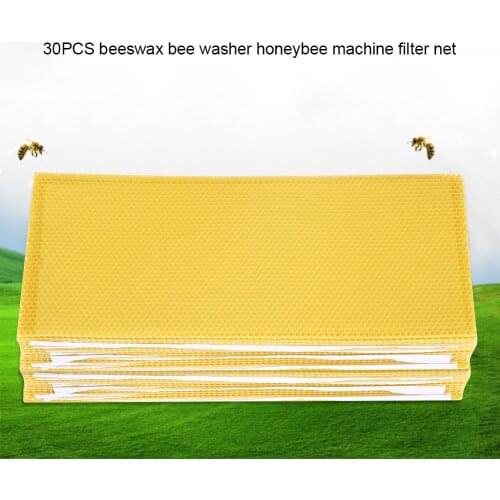 30PCS Beekeeping Nest Box Foundation Beeswax Honeycomb Sheets Beekeeper Tools Honey Frame Beeswax sheet 195*415mm