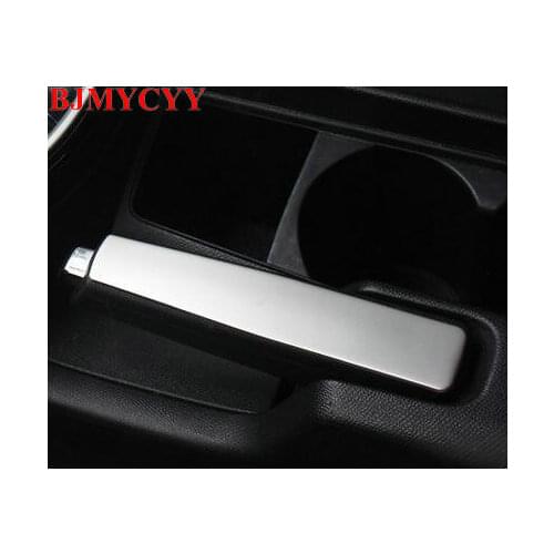 BJMYCYY Car Accessories Stainless steel handbrake sequins For Peugeot 308 T9 2015 2016 2017