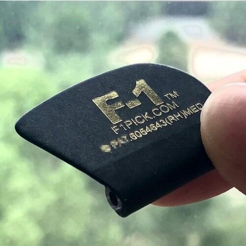 Big Rock Engineering F-1 Ergonomic Grip Guitar Pick, for Improved Control, Easier Play, and Better Tonal Balance with F-1 Damper