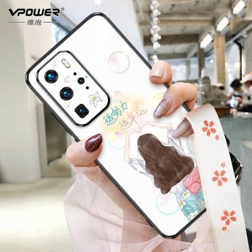 Tempered glass Case For Huawei P40 P40 Pro protection girl fashion phone lens protect cases for huawei p 40 pro glass cover