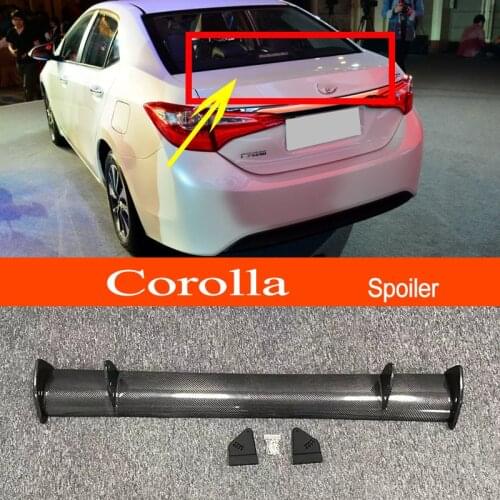 Corolla 14-18 American Version Real Carbon Fiber GT-style Car-styling Sporty Rear Trunk Wing Spoiler for Toyota Corolla 2014-18