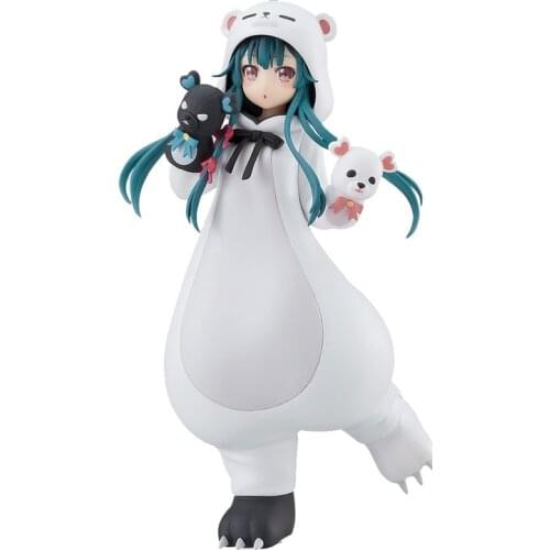 In Stock 17Cm Pop Up Parade Kuma Kuma Kuma Bear White Kuma Yuna Anime Action Figures Peripherals Pvc Model Collection Toys Gift