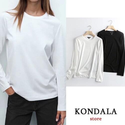 Женские футболки с длинным рукавом KONDALA China At AliExpress