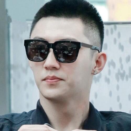 Retro square outdoor sunglasses for men and women