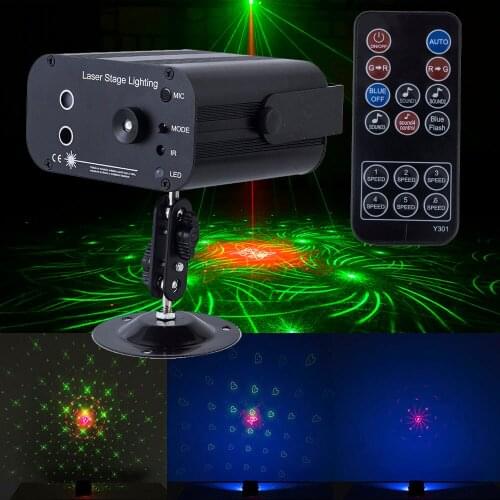 Disco Laser Projector Lights for Christmas holiday sounds/remoter control laser system light RGB led stage lighting effect