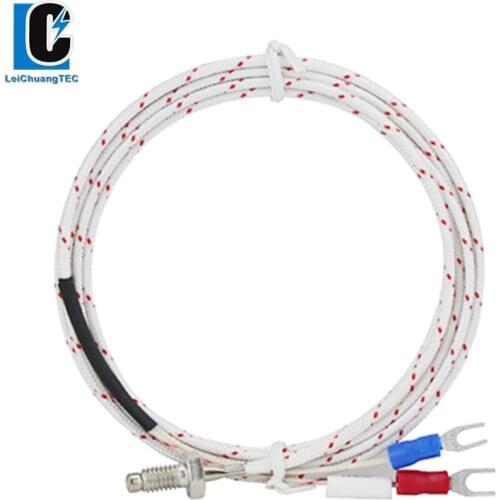 M6*1 M8*1.25 Screw Thermocouple E Temperature Sensor For Industrial