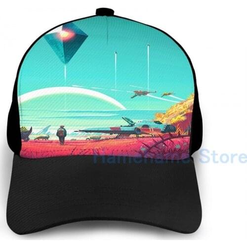 Fashion No Mans Sky - Horizon Basketball Cap men women Graphic print black Unisex adult hat
