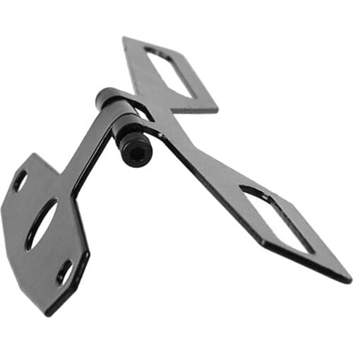 Motorcycle Tail Lamp Brake Stop Light Taillight Holder Folding License Plate Bracket For Rear Back Fenders For bikes ATV Black