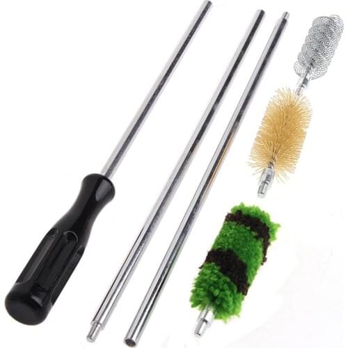 6Pcs/set Rod Brush Cleaning Kit Aluminum For 12 GA Gauge Gun Hunting Shotgun Rifle Hotselling Dropshipping