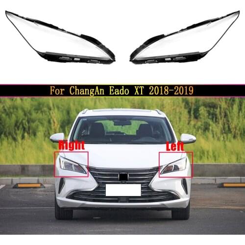 Car Front Transparent Headlight Cover For ChangAn Eado XT 2018 2019 Auto Lampshade Head Lamp Light Shell Glass Lens Housing Case
