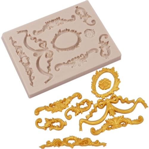 European Relief Silicone Mold Fondant Mould Cake Decorating Tools Chocolate Gumpaste Molds, Sugarcraft, Kitchen Gadget