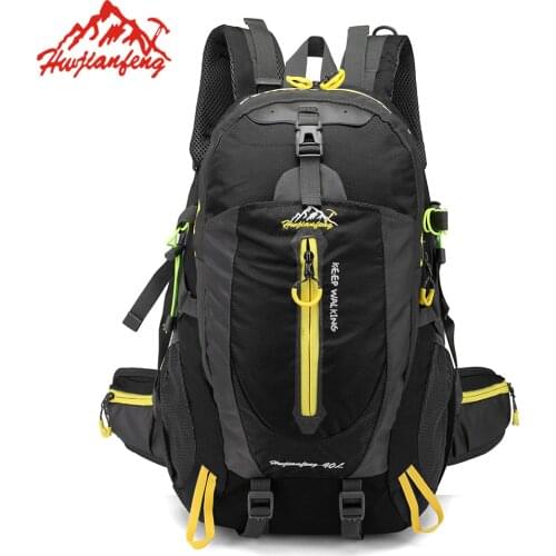 40L Waterproof Climbing Backpack Rucksack Outdoor Sports Bag Travel Backpack Camping Hiking Backpack Women Trekking Bag For Men