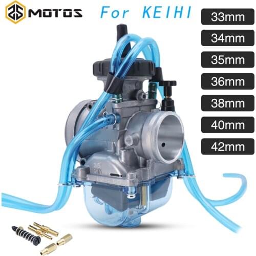 ZS MOTOS For KEIHIN Carburetor Universal 33 34 35 36 38 40 42mm PWK Motorcycle Carburetor For Keihin Power Jet For BING Vergaser