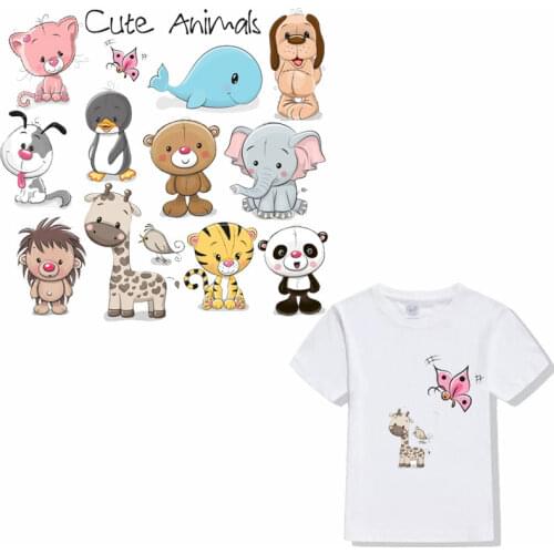 ZOTOONE Fashion garment accessories patch DIY cartoon butterfly dolphin childrens clothes heat transfer animal ironing stickers