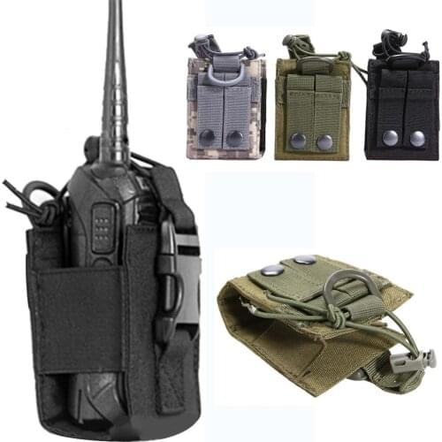 1pcs Package Pouch Walkie hunting Talkie Holder Bag Tactical Sports Pendant Military Molle Nylon Radio Magazine Pouch Pocket