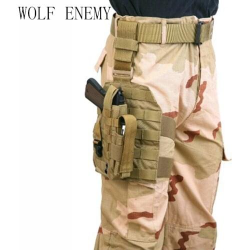 1000D Nylon MOLLE Tactical Drop Leg Platform for Hunting/Paintball/Airsoft Holster Platform with Quick Release Buckle