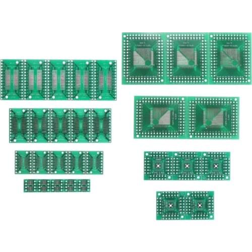 30 Pcs PCB Board Kit SMD To DIP Adapter Converter FQFP32-100 QFN48 SOP8 16 24 28 203B