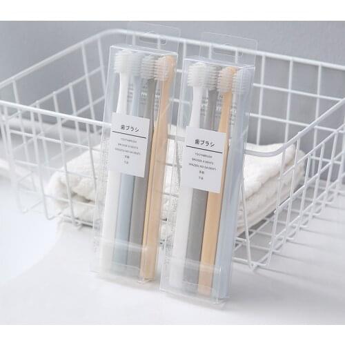 8pcs Ultra-fine Toothbrushes Wave Nano Million Bristles Micro Soft Tooth Brush With Holder Portable Oral Care Eco Product Kit