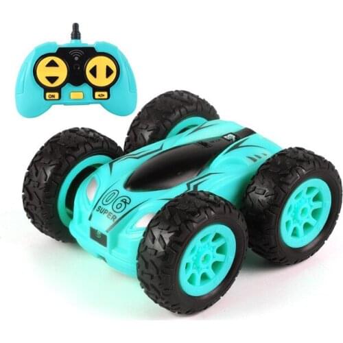 3.7 inch 2.4G 4CH Drift Stunt Double-sided RC Car Bounce Stunt Cars Rock Crawler Roll Car 360 Degree Flip Kids Robot Car Gift