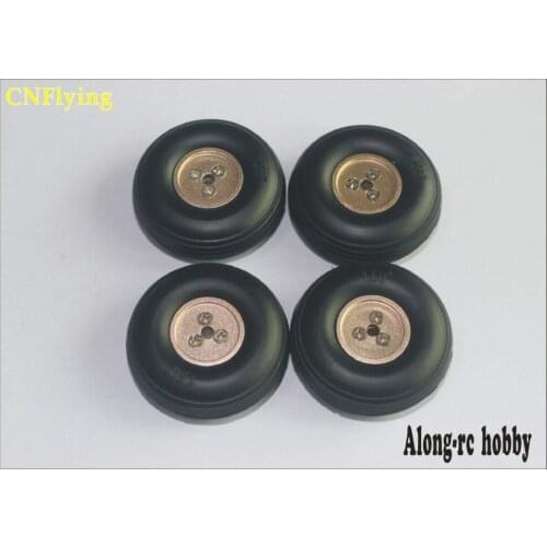 Free shipping -RC airplane HOBBY MODEL model spare part 1.5"-3.0 inch landing gear wheel PU WHEEL Aluminum nave of wheel