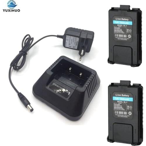 BL5 BL-5 1800mAh Li-ion Battery + CH-5 Rapid Charger for BAOFENG UV-5R UV-5RA BF-F8 UV-5RE DM-5R Plus Ham Radio Walkie Talkie