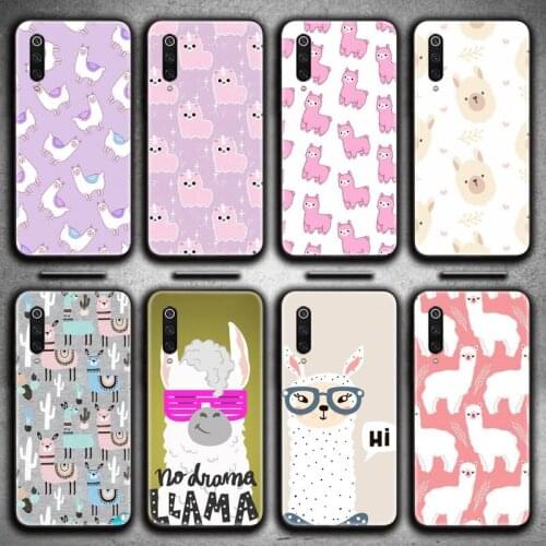 Llama Alpaca pattern Phone Case for Xiaomi Mi Note 10 Lite Mi 9T Pro xiaomi 10 CC9 9SE