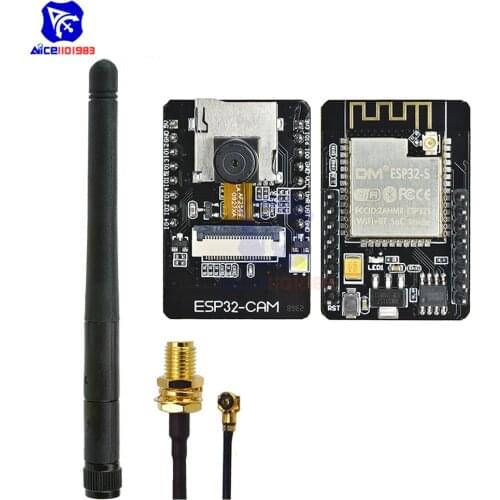 Diymore ESP32-CAM ESP32-S WIFI Wireless Bluetooth Board OV2640 2MP Camera Module TF Card Slot IPEX 2.4G SMA Antenna for Arduino