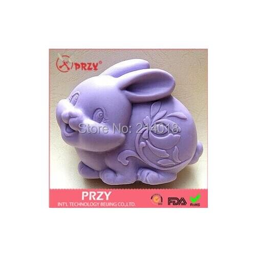 Soap Mold Cake Decoration Mold Handmade Soap Mold Sell Hot Zodiac Rabbit Modelling Silicon No.s382 Aroma Stone Moulds PRZY