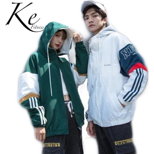 KE 2020 new chic hipster style hooded loose trend student tooling jacket man woman jacket casual couple wear jacket men woman