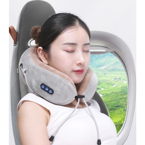 Electric Neck Massager U shaped Pillow Multifunctional Portable Shoulder Cervical Massager Outdoor Home Car Relaxing Massage