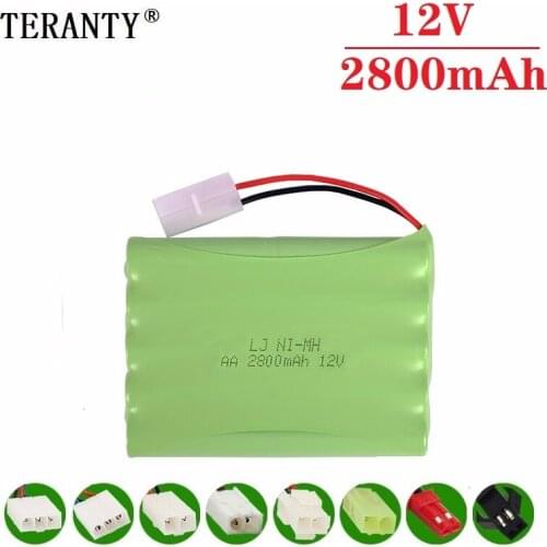 H Model ) 12v 2800mah NiMH Battery For Rc toys Car Tanks Trains Robot Boat Gun Ni-MH AA 1000mah 12v Rechargeable Battery 1pcs