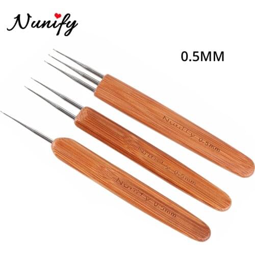 Nunify Weaving Latch Hook Needle Dreadlock Crochet Wig Hair Needle For Micro Braids Tools Hair Accessories Tools For Making Wigs