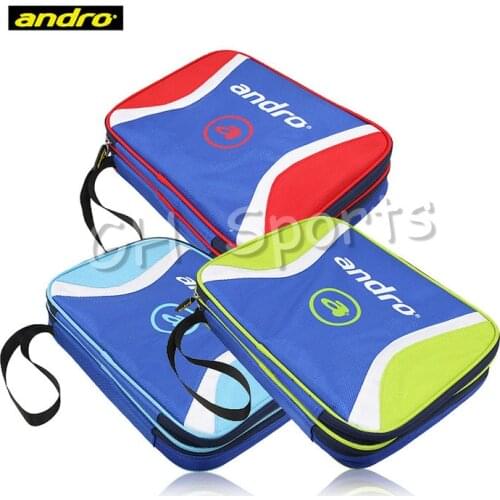 Andro Original Table Tennis Bag (Double layer, with Support inside) Ping Pong Case Tenis De Mesa