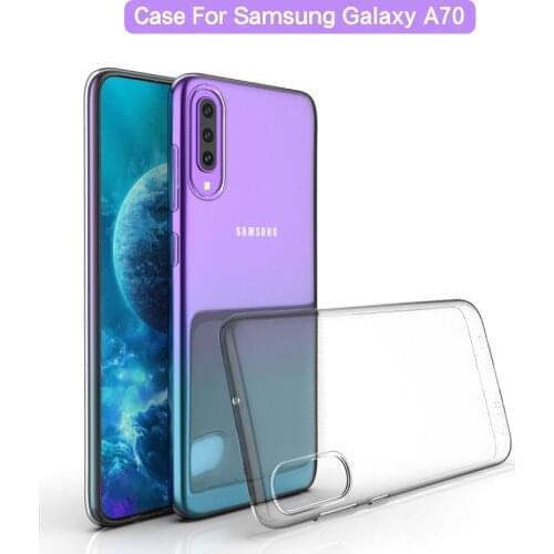 Clear Case for Samsung A70 Transparent TPU Dropproof Shockproof Phone Back Case for Samsung Galaxy A70 Protection Cover